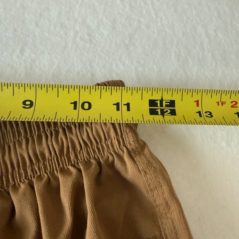 The North Face Rugged Cargo Pants Mens Small Brown Multi-Pocket Elastic Waist